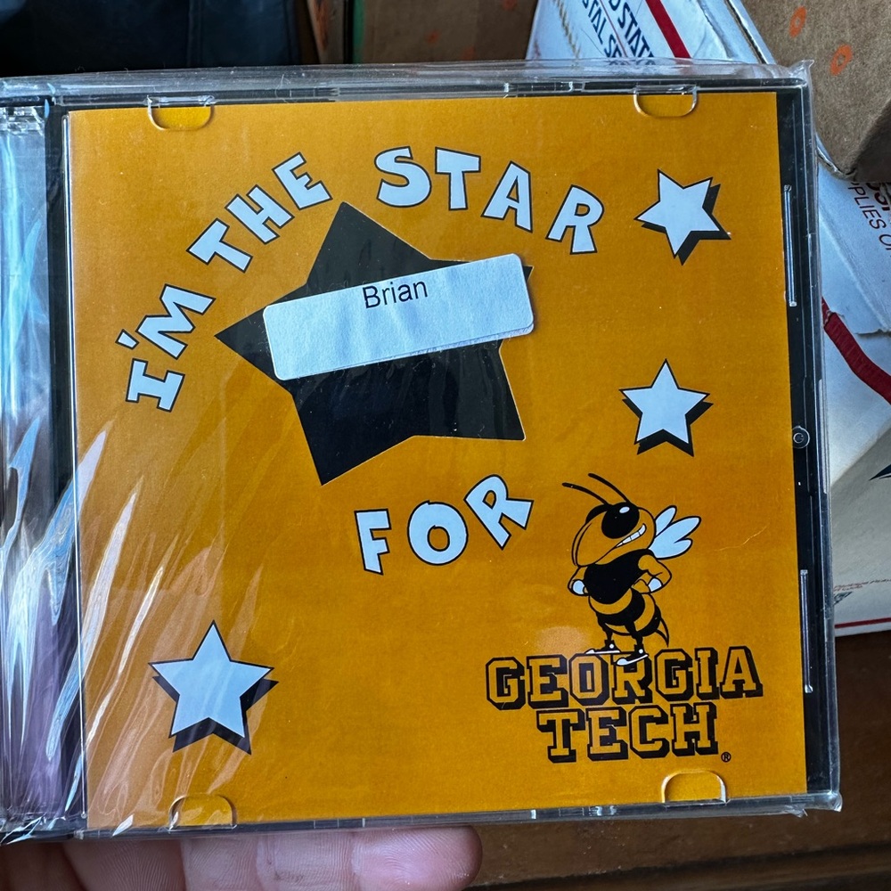 Georgia Tech CD with Yellow Jacket Design